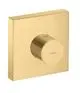AXOR-HG-AXOR-ShowerSolutions-Thermostatmodul-120-120-Unterputz-eckig-Brushed-Gold-Optic-10755250 gallery number 1